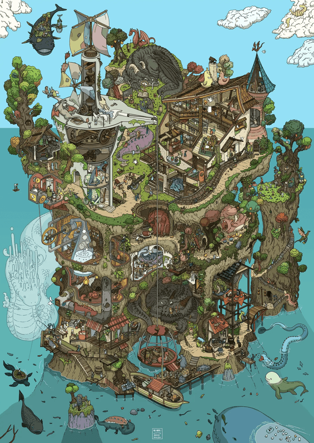 Image of Dragon-Charmers-Island map